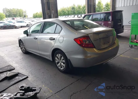 2012 Honda Civic Dx из США, поврежденный, VIN 19XFB2E25CE005510